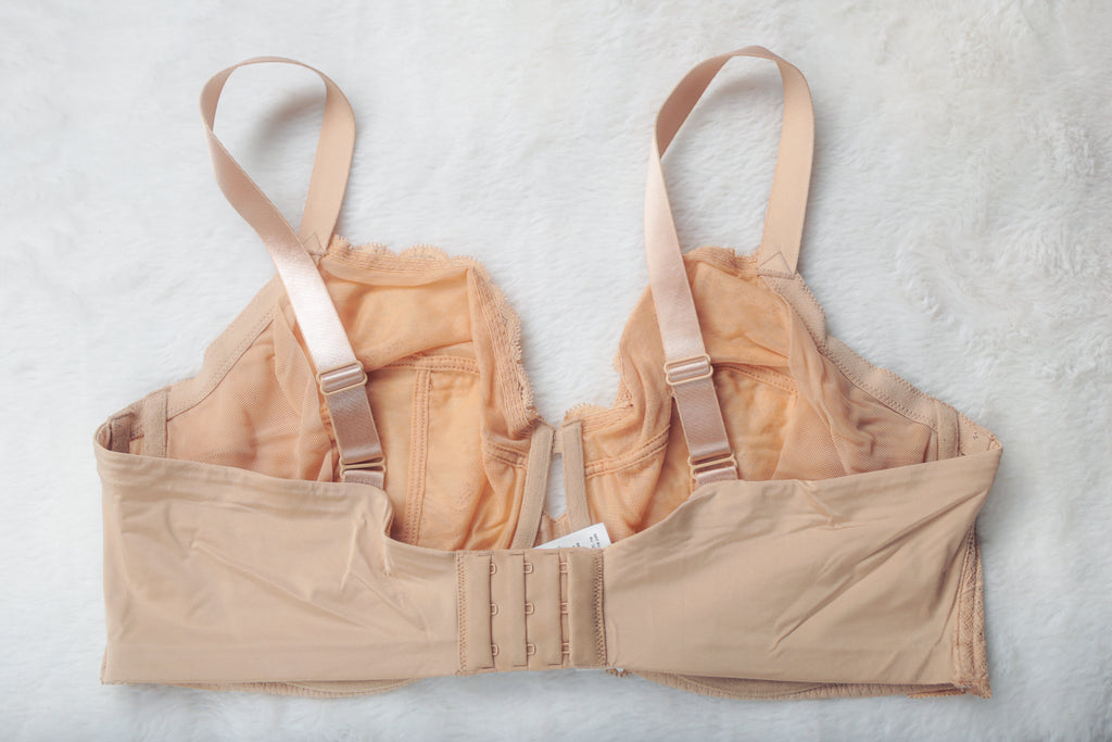 Calvin Klein 40DD Unlined Semi-sheer Lace Underwire Bra Beige