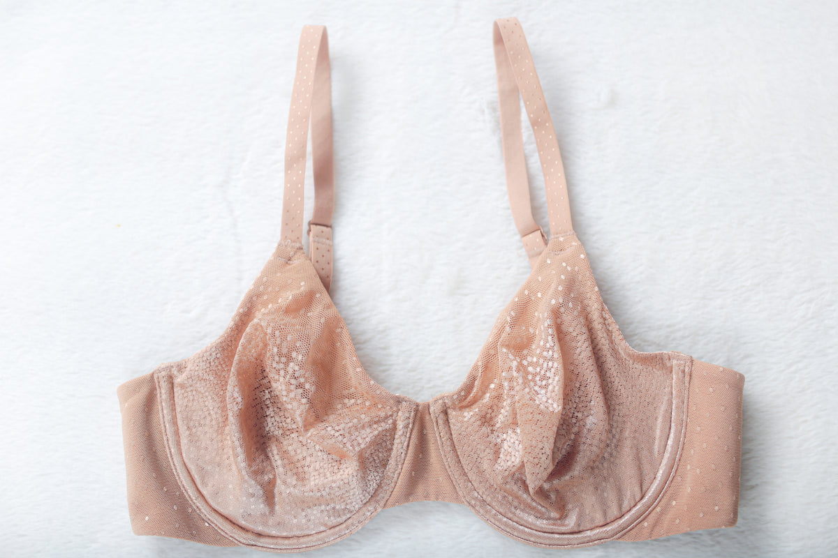 Wacoal Back Appeal 855303 Smoothing Unlined Underwire Bra Beige 34C