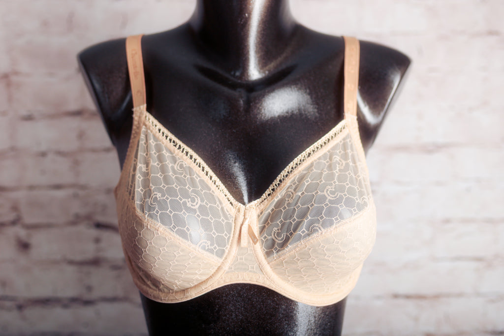 Chantelle 36D C Chic Unlined Full Coverage Underwire Bra Beige