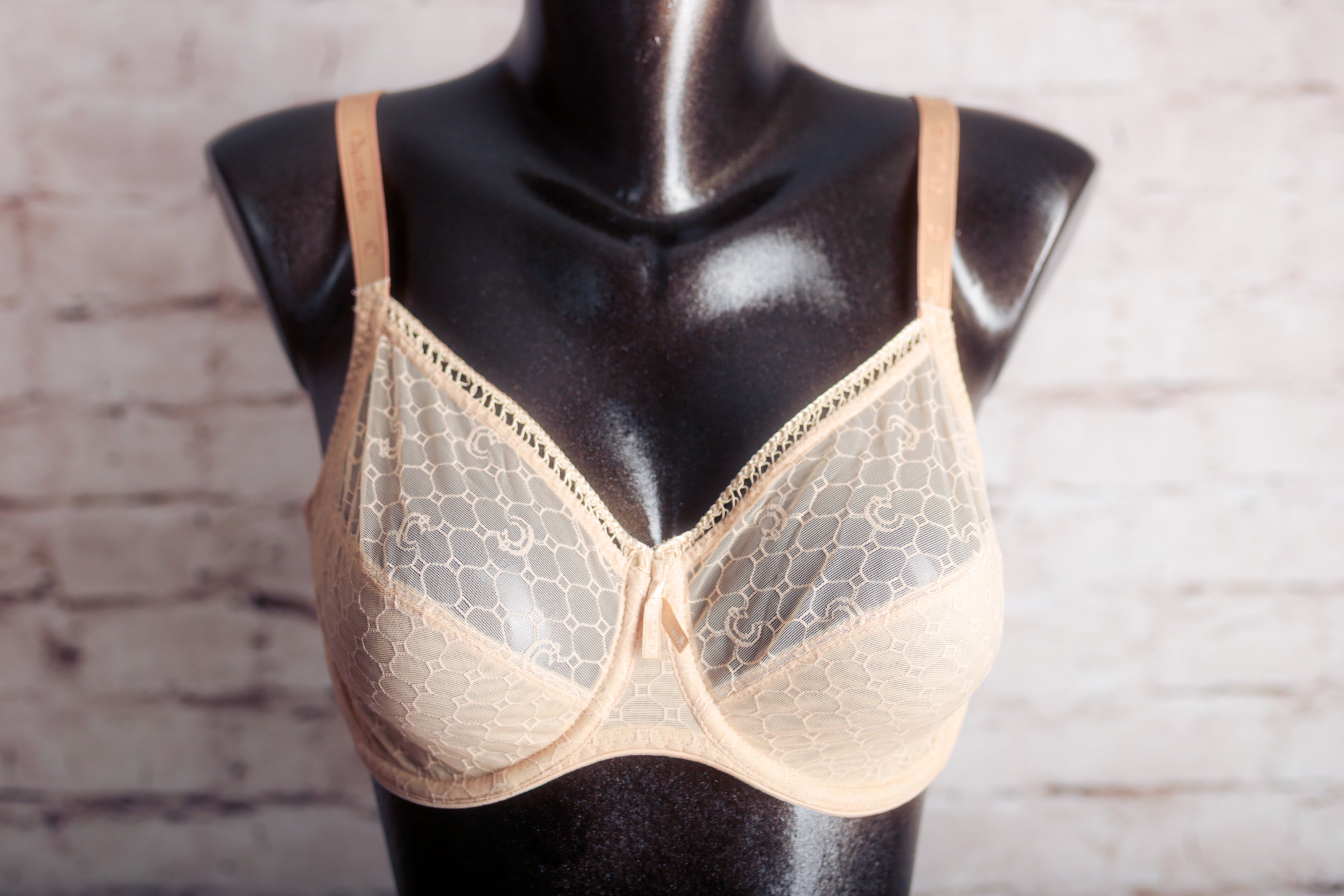 Chantelle 36D C Chic Unlined Full Coverage Underwire Bra Beige