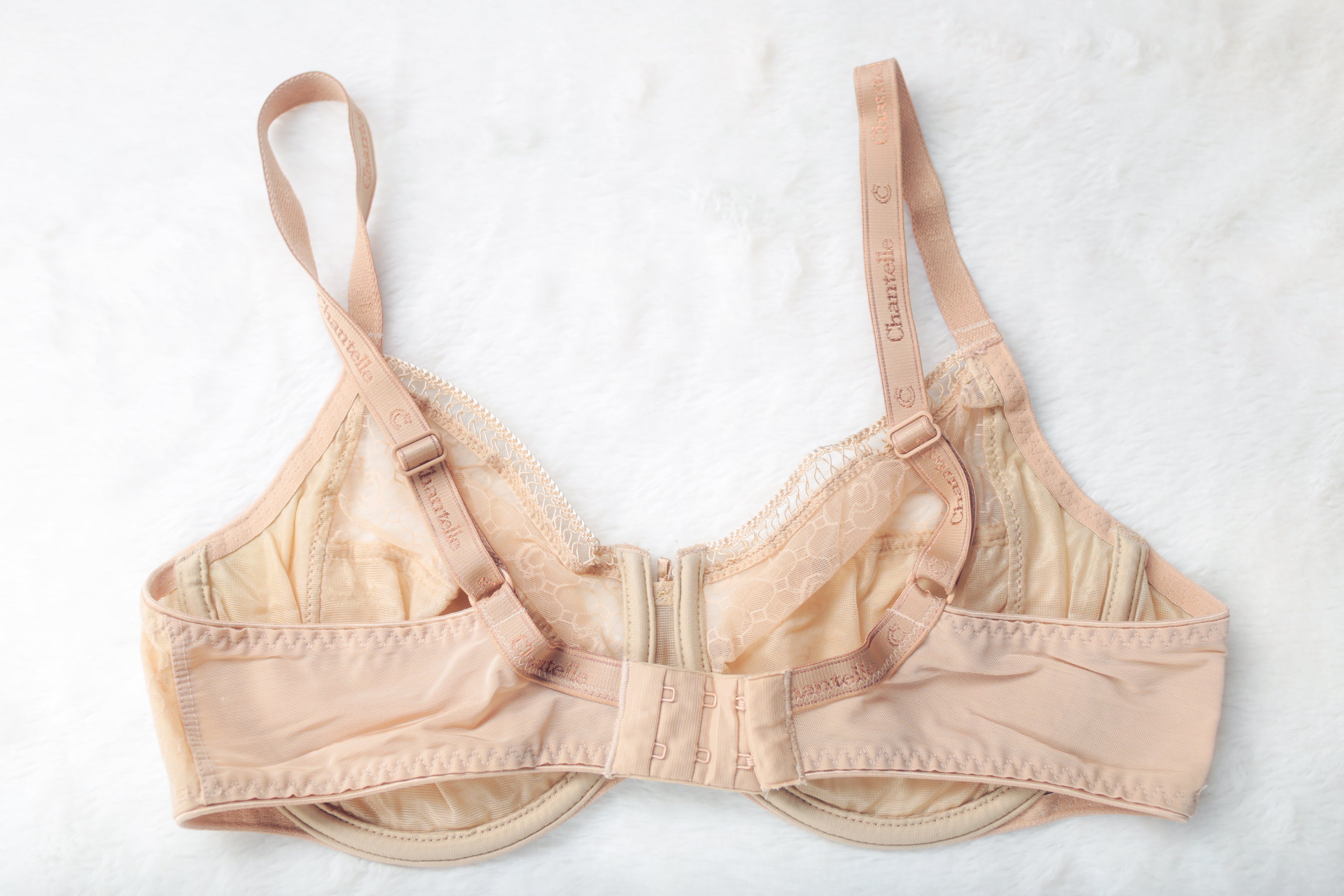 Chantelle 36D C Chic Unlined Full Coverage Underwire Bra Beige