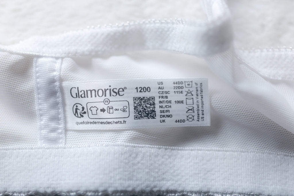 Glamorise 1200 MagicLift Front-Closure Support Full Coverage Wireless Bra White 44DD