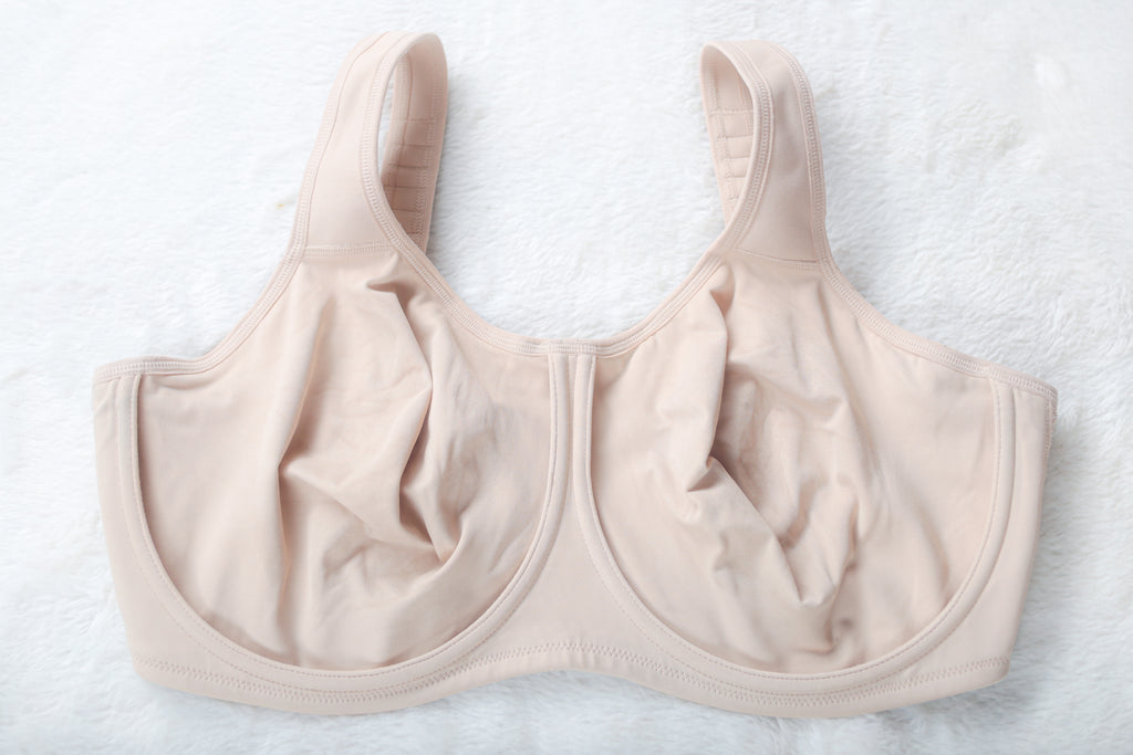 Wacoal Simone Sport 855170 Underwire Sports Bra Beige US 42DDD UK 42E