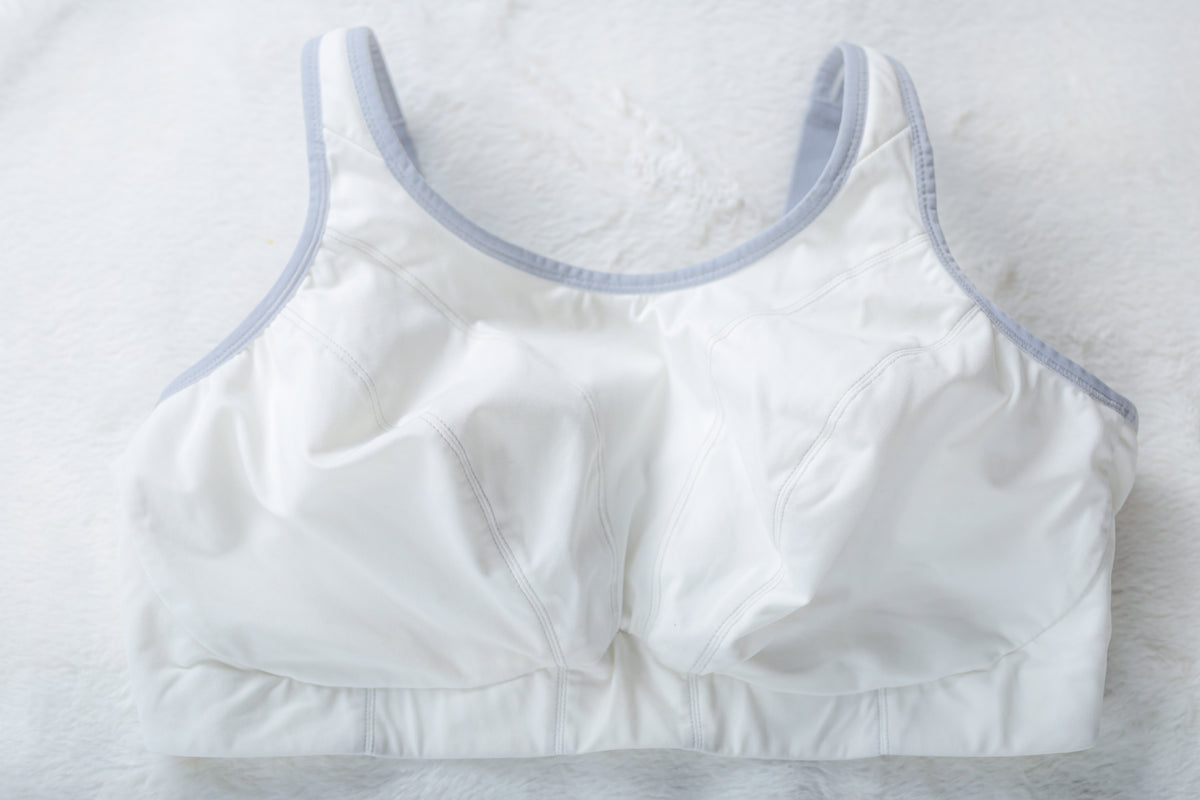 Goddess GD6910 Synergy Soft Cup Wireless Sports Bra White US 38I UK 38G