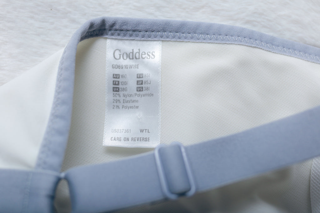 Goddess GD6910 Synergy Soft Cup Wireless Sports Bra White US 38I UK 38G