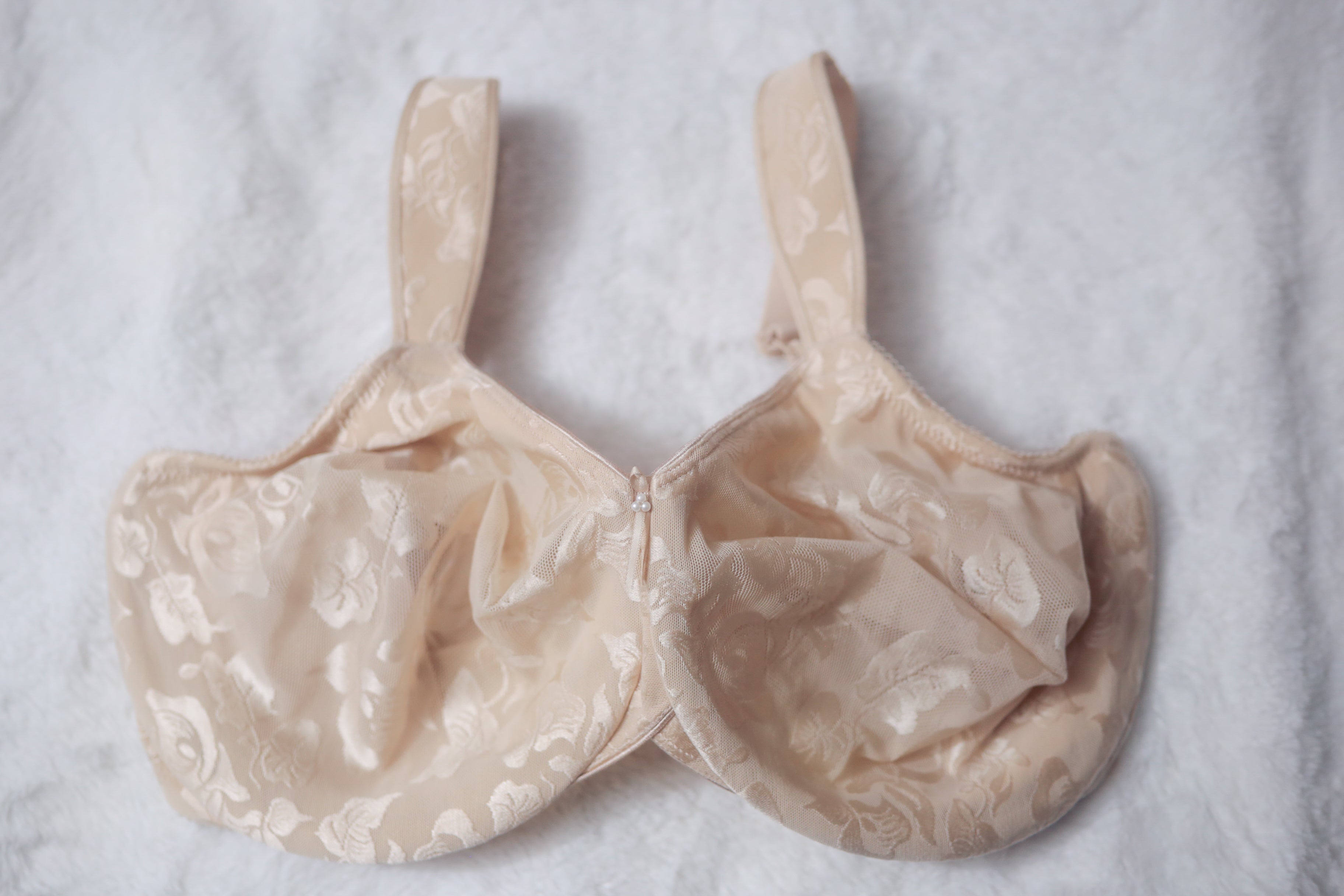 Wacoal 40G Awareness 85567 Underwire Full Coverage Lined Bra Nude Beige Floral