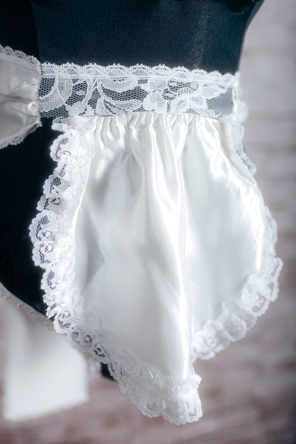 Faris Vintage French Maid Babydoll Teddy Lingerie Set Medium