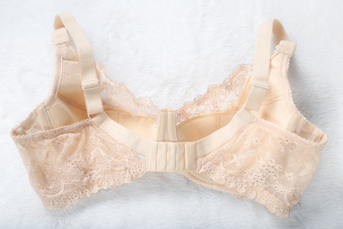 Vena Lingerie Molded Lace Balconette Bra Beige EU 90C US 40C