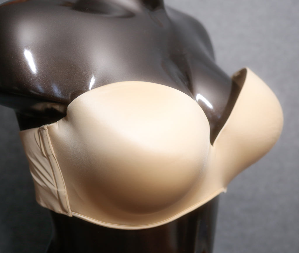 Cacique 46DD Bare Solution Strapless Bra Nude NEW