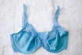 Wacoal 32D Embrace Lace 65191 Unlined Embroidered Underwire Bra Blue