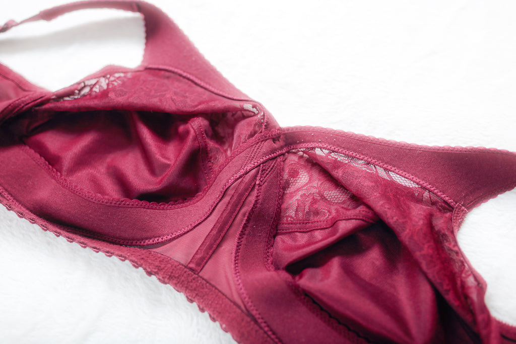 Glamorise MagicLift 1000 Cotton Soft Cup Full Coverage Wireless Bra Purple Wine US 42G UK 42F