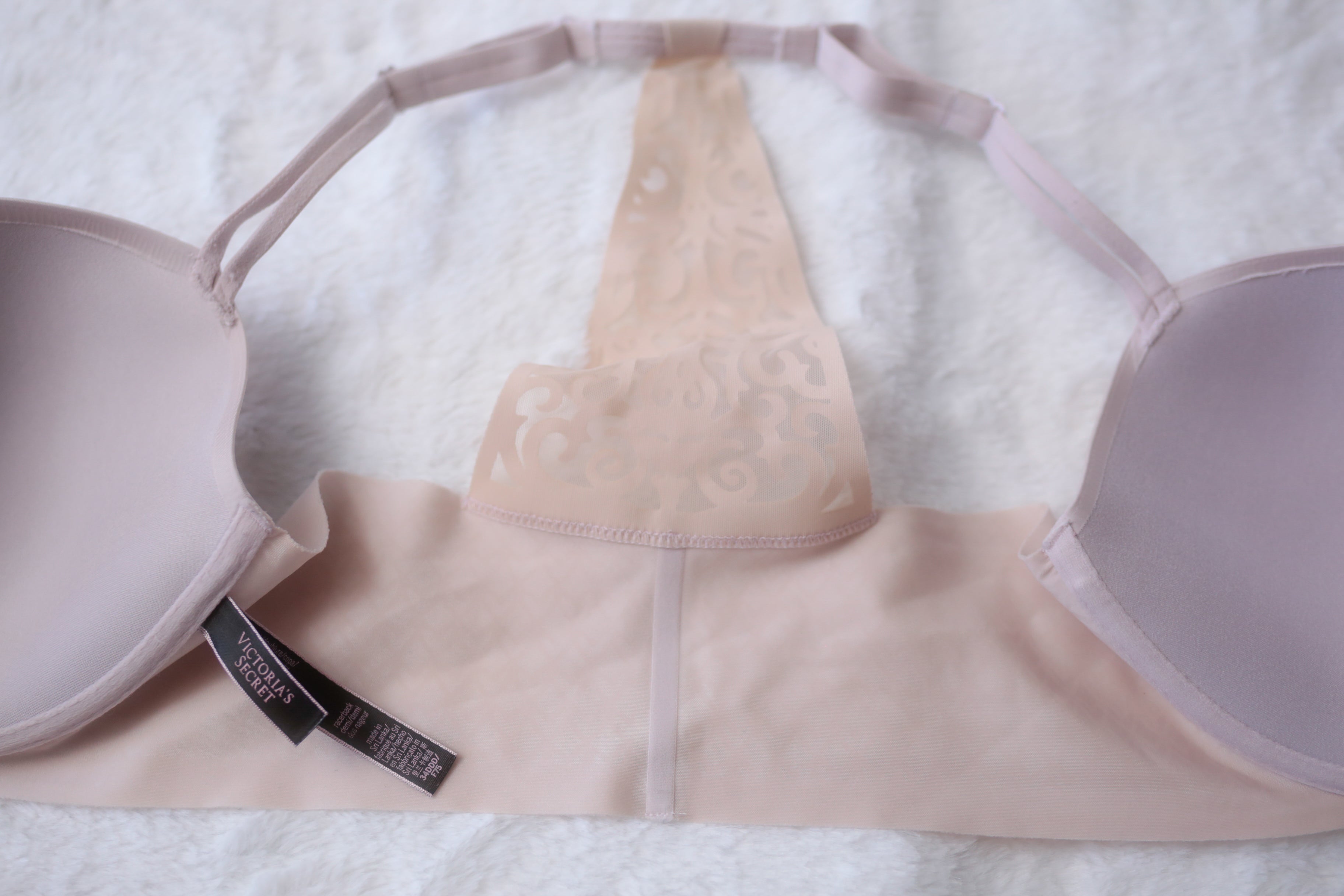 Victoria's Secret 34DDD Front Closure Racerback Demi T-shirt Bra Pink