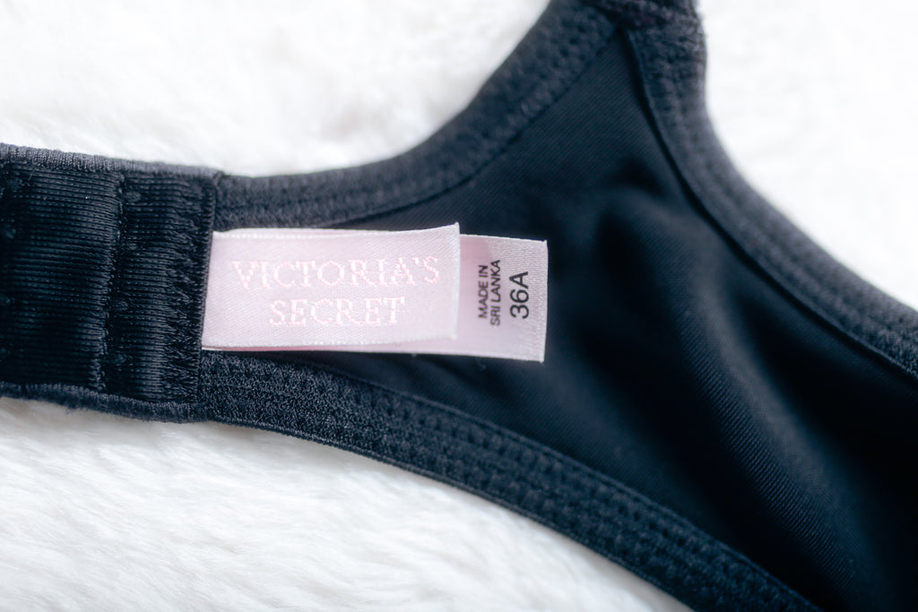 Victoria's Secret Vintage Y2K Velvet Demi Bra Black 36A