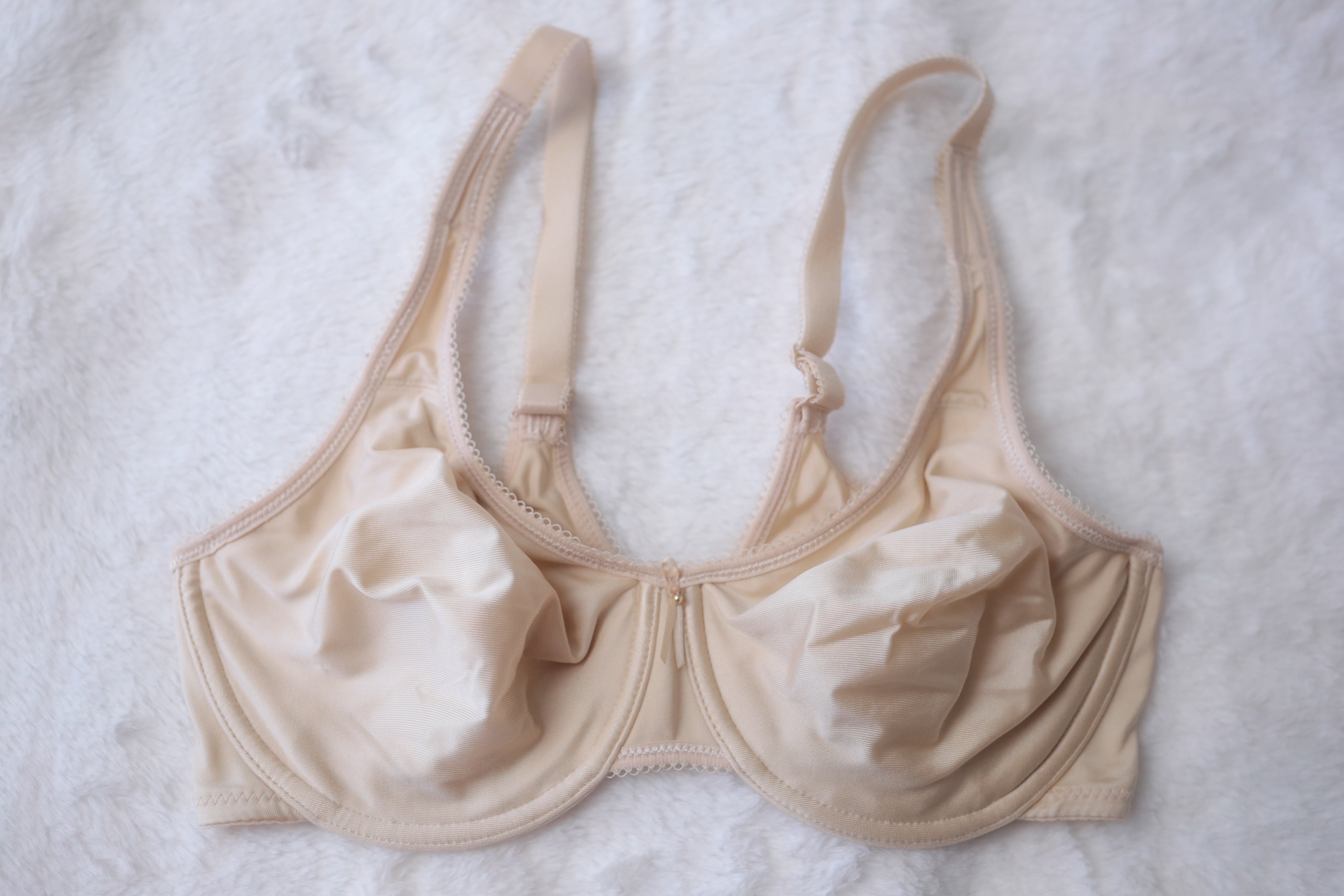 Wacoal 36D 855192 Basic Beauty Full-figure Underwire Unpadded T-shirt Bra Beige Nude