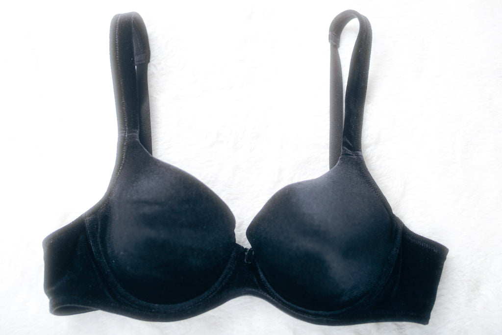 Victoria's Secret Vintage Y2K Velvet Demi Bra Black 36A