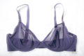 CUUP The Plunge Unlined Sheer Mesh Bra Purple 36D