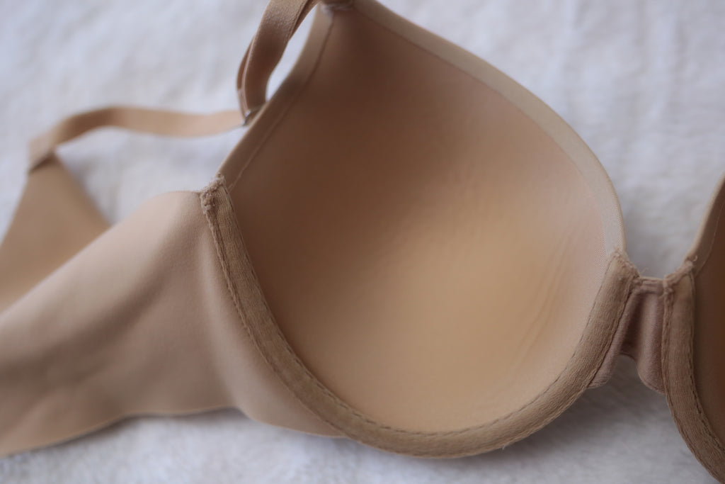 Soma 34D Vanishing Back Full Coverage Underwire T-shirt Bra Beige