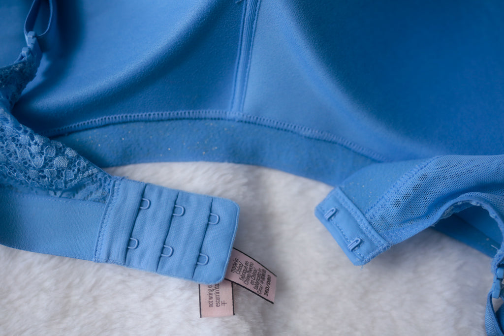 Victoria's Secret 36D Lined No-wire Wireless Bra Blue Lace