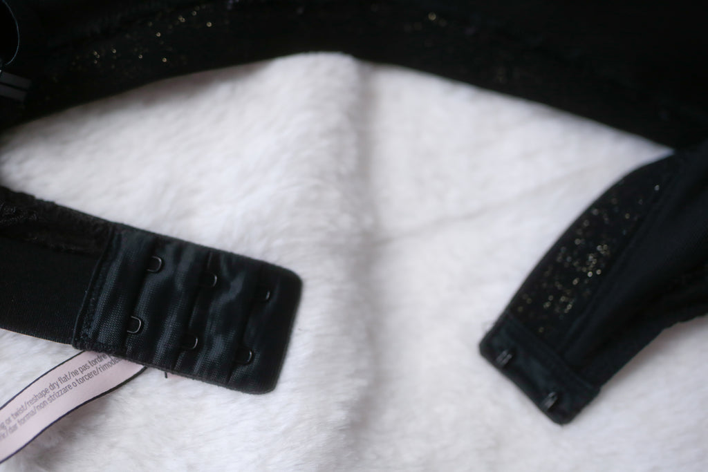 Victoria's Secret 36D Lined No-wire Wireless Bra Black Lace