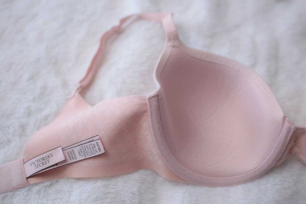 Victoria's Secret 32D Lined Semi-demi T-shirt Bra Light Pink
