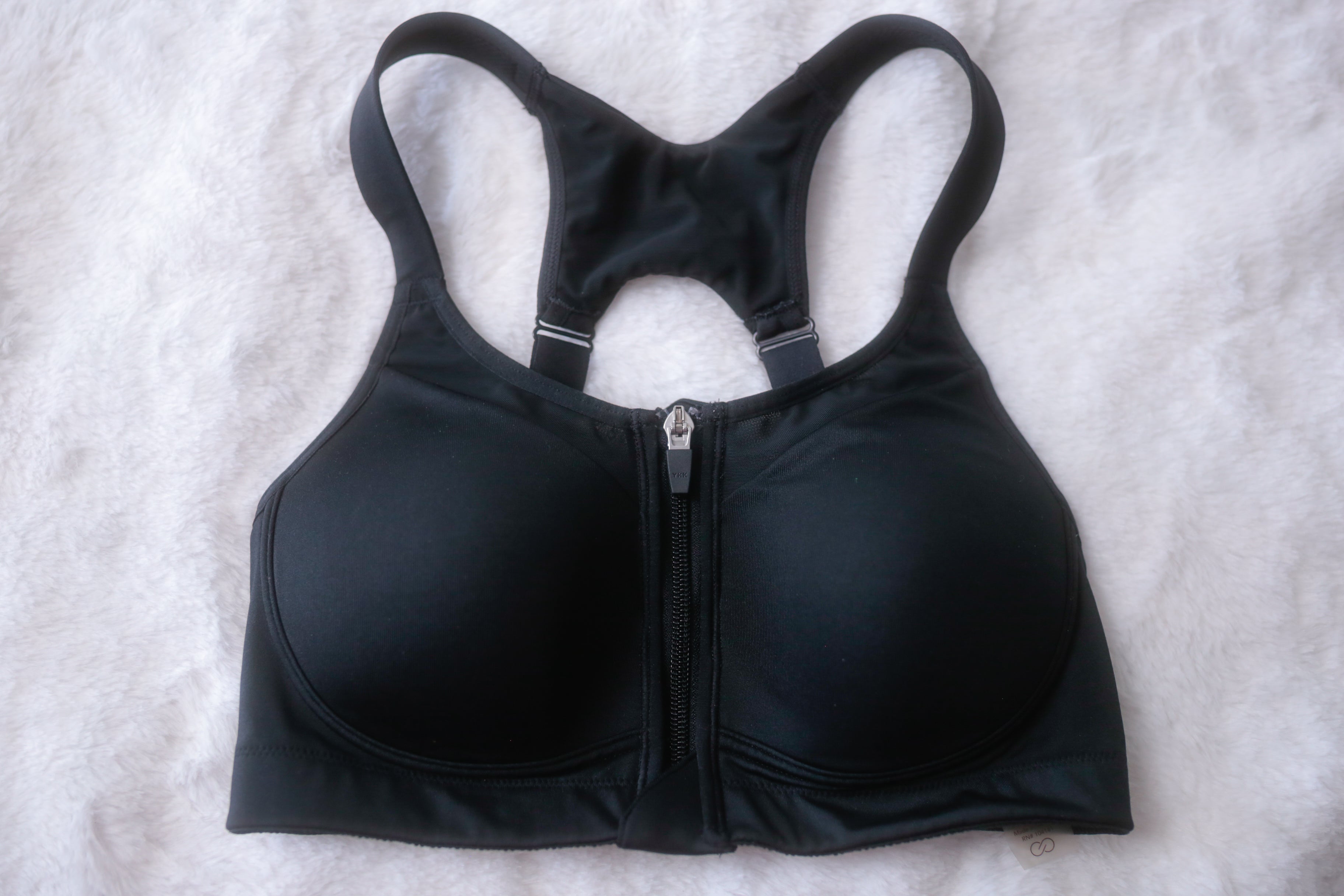 Calia 32C Sports Bra Encapsulating Wireless Front-zip Medium-impact Black