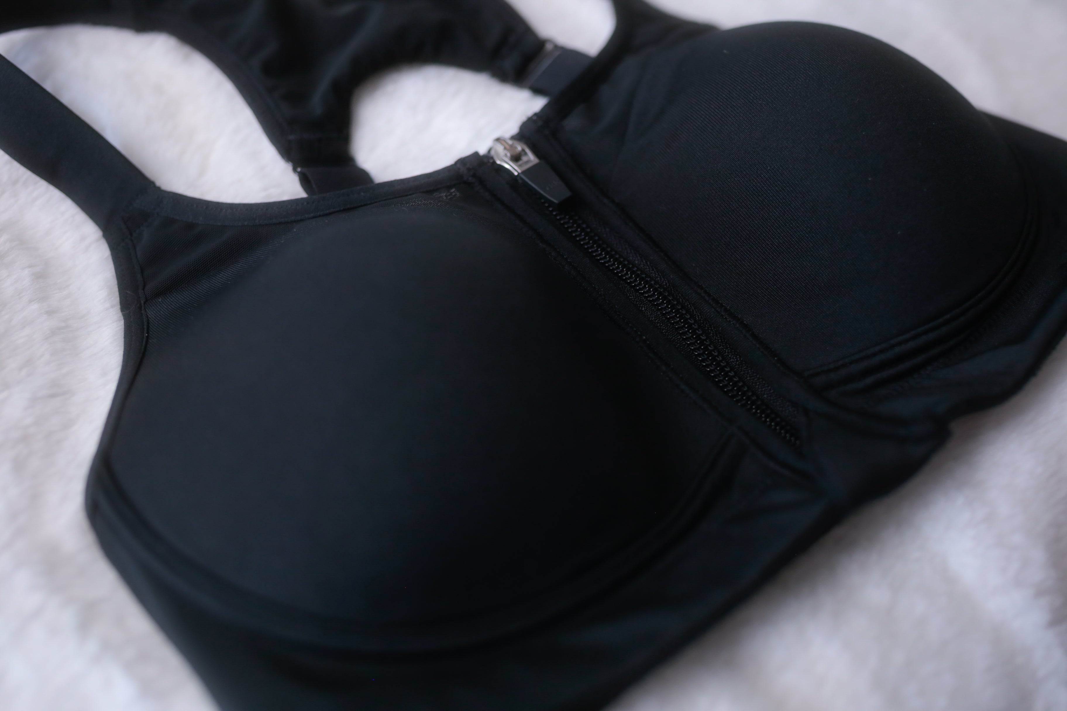 Calia 32C Sports Bra Encapsulating Wireless Front-zip Medium-impact Black