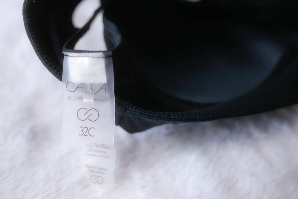 Calia 32C Sports Bra Encapsulating Wireless Front-zip Medium-impact Black