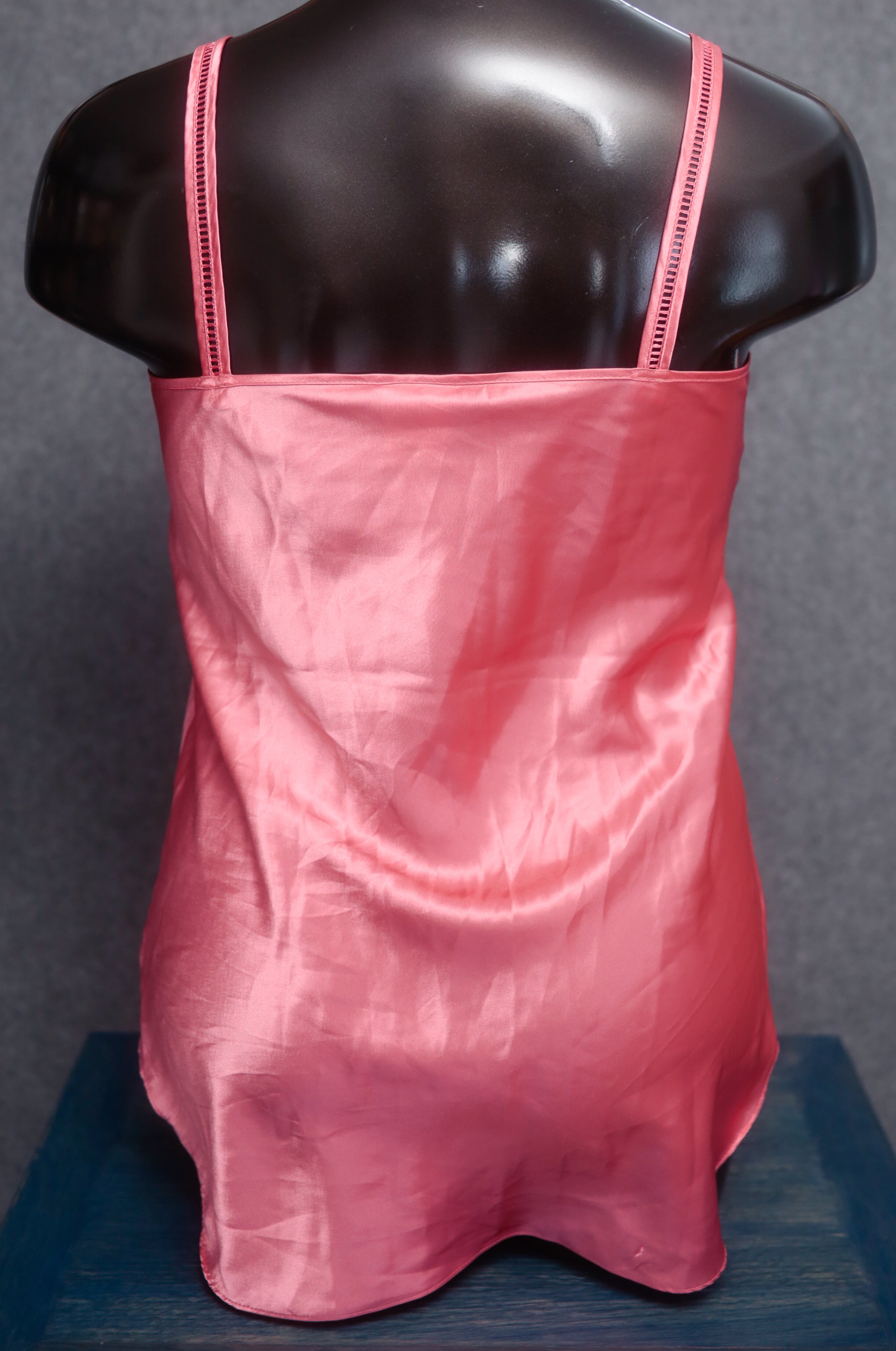 Secret Treasures Vintage Chemise Babydoll Y2K USA-made Pink Satin Large