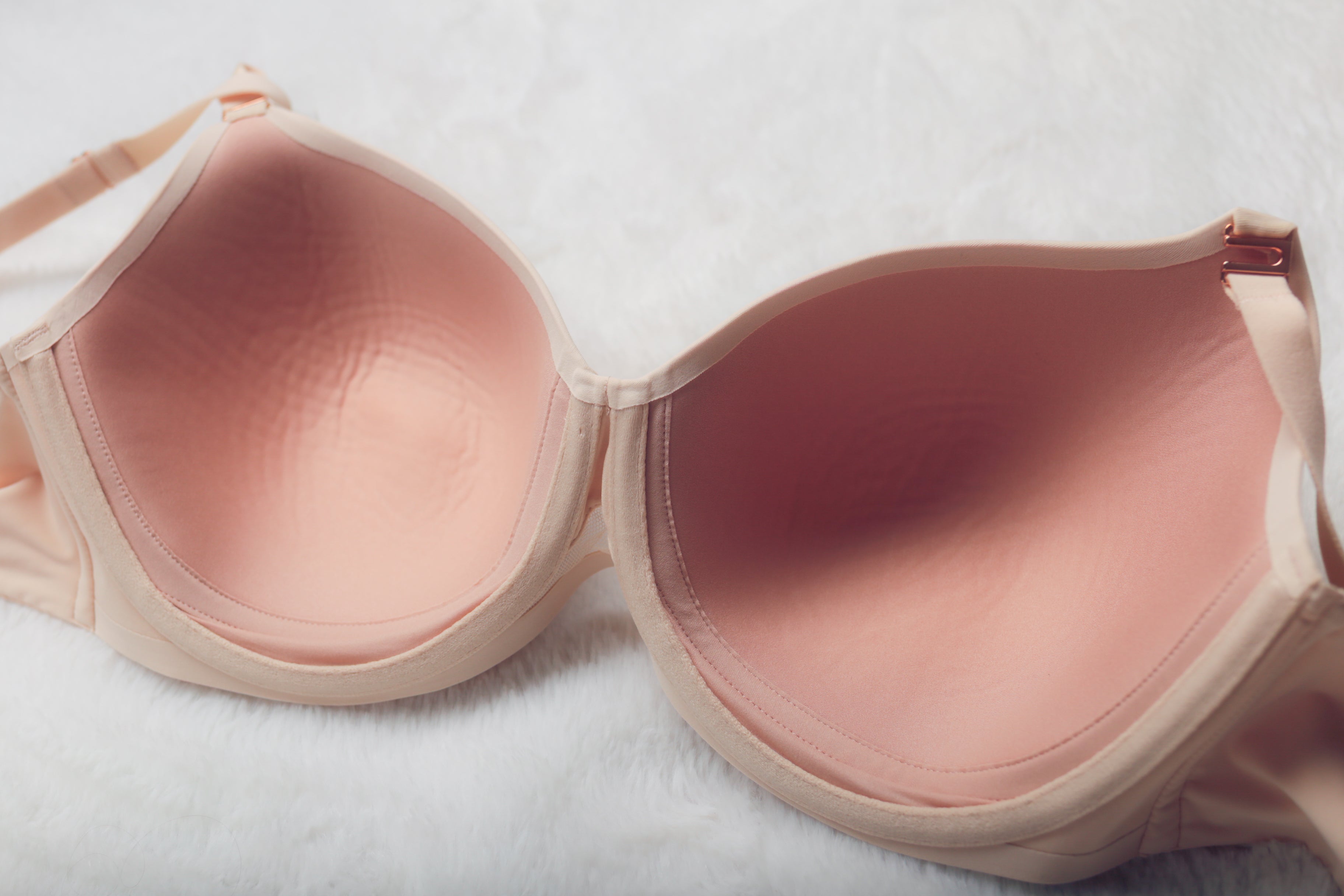 Soma 42C Bodify Perfect Coverage Smoothing T-shirt Bra Ivory Sand NEW