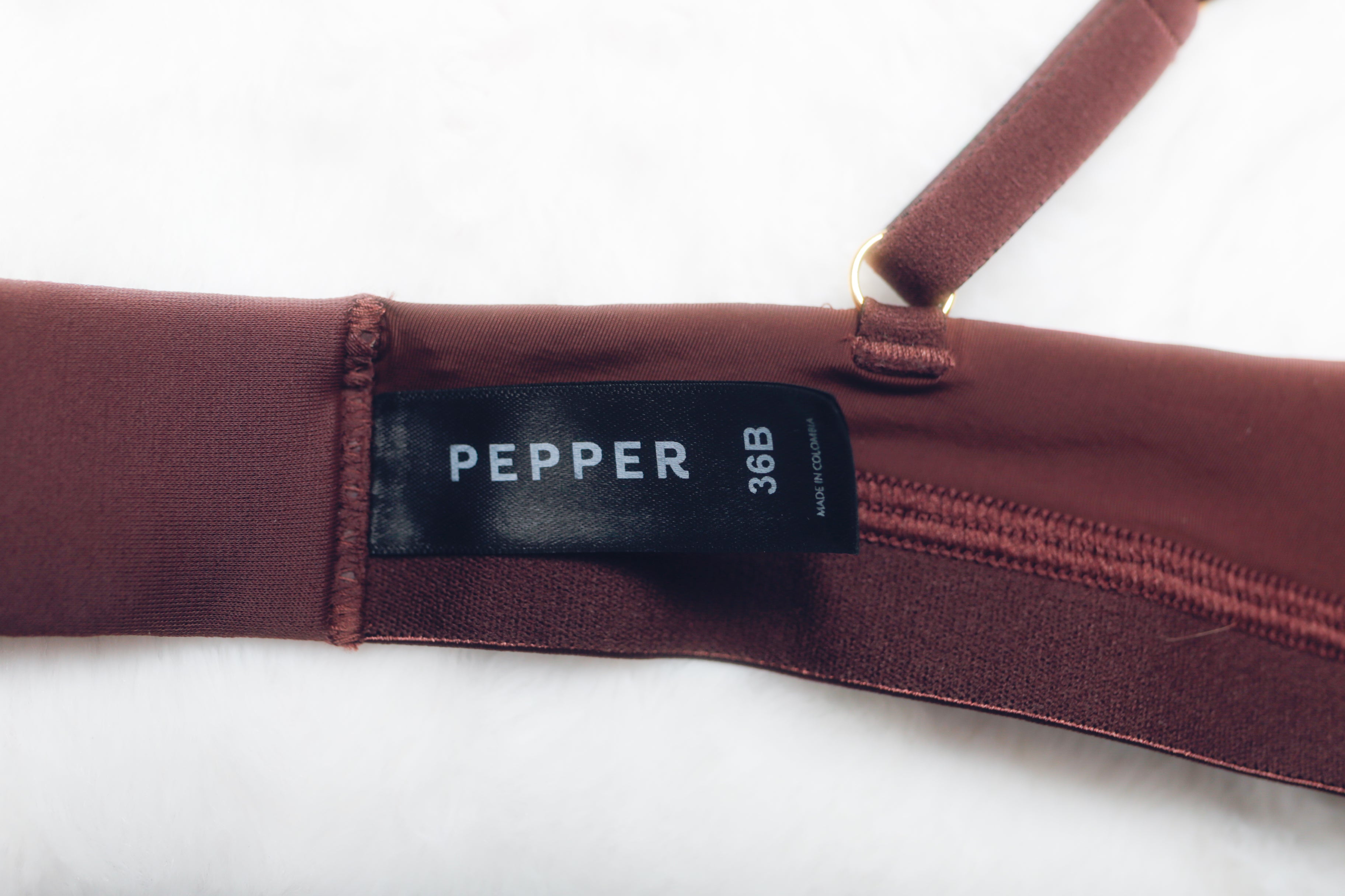 Pepper 36B Padded Underwire T-shirt Bra Brown