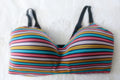 Torrid Curve 42H 360 Back Smoothing Wire-free Lightly Lined Everyday T-shirt Bra Colorful Striped