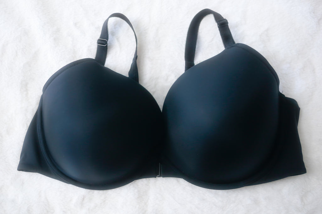 Torrid Curve 44DDD XO Plunge Push-up Front-close T-shirt Bra Black