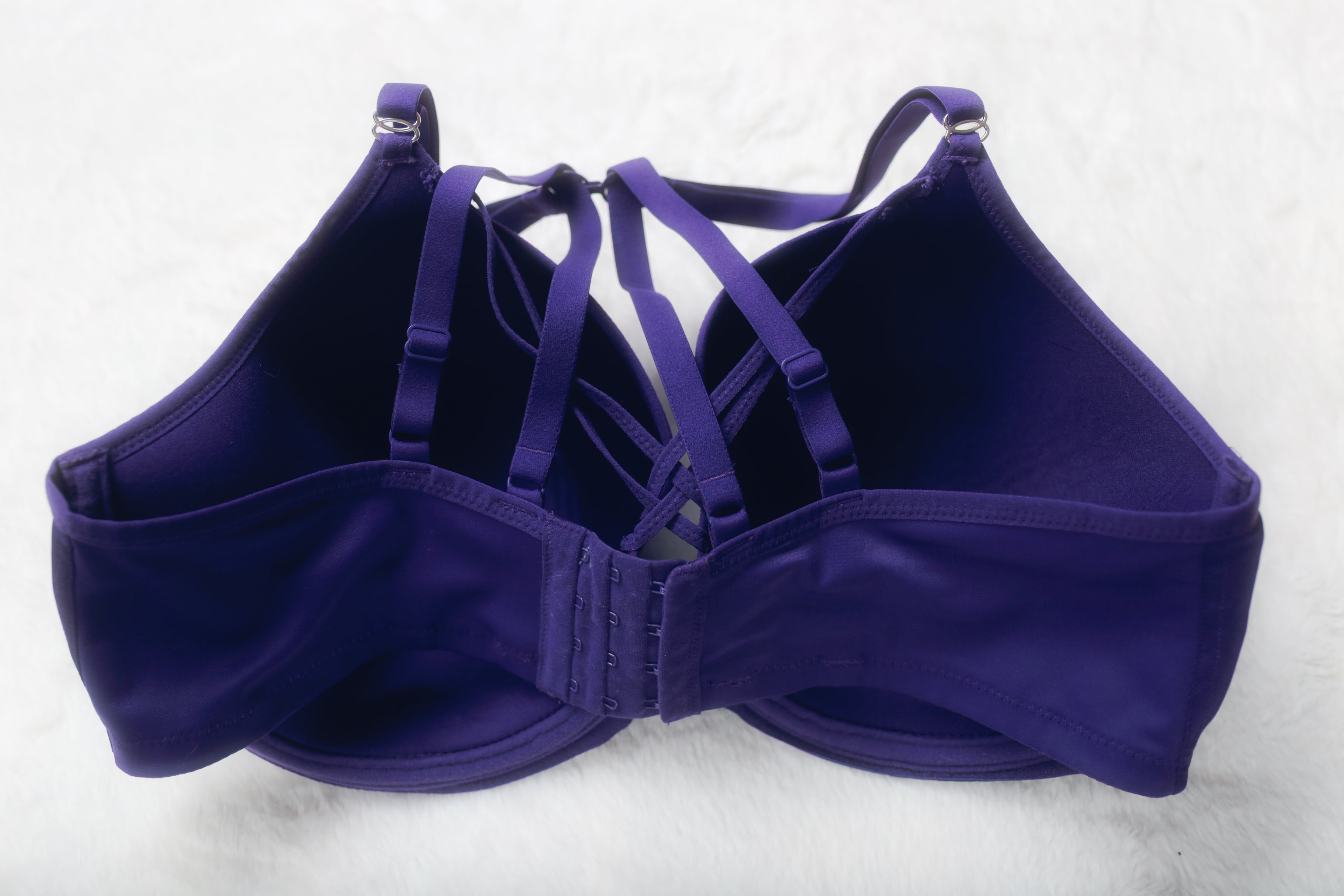 Elomi US 38I UK 38G EL4240 Bijou Flirt Underwire Banded Moulded Bra Purple
