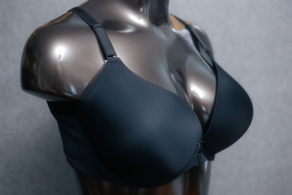 Torrid Curve 44DDD XO Plunge Push-up Front-close T-shirt Bra Black