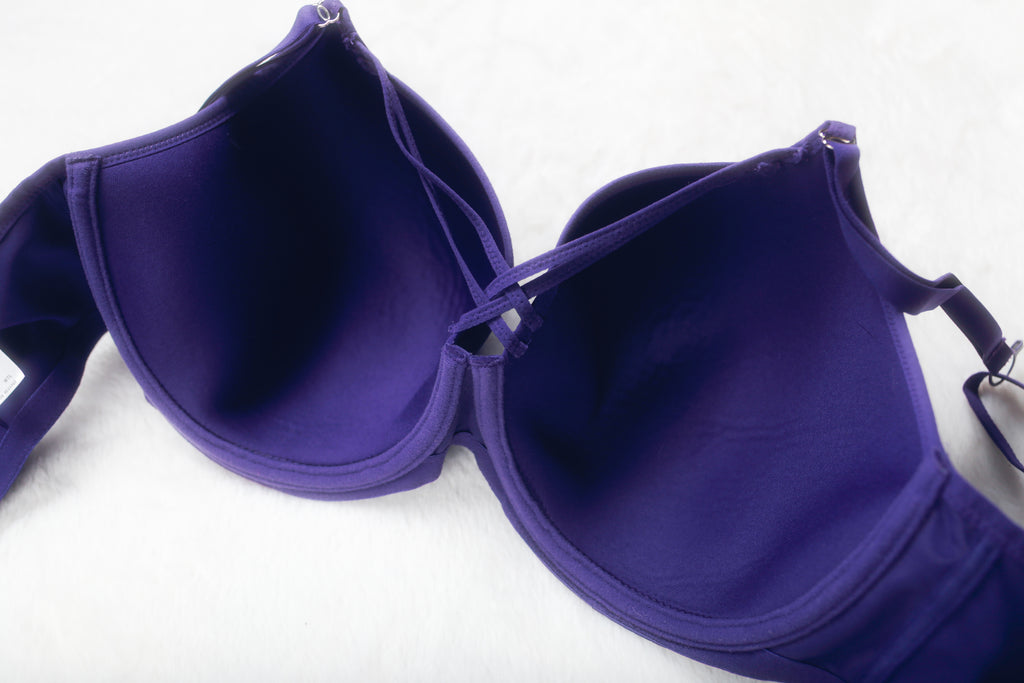 Elomi US 38I UK 38G EL4240 Bijou Flirt Underwire Banded Moulded Bra Purple