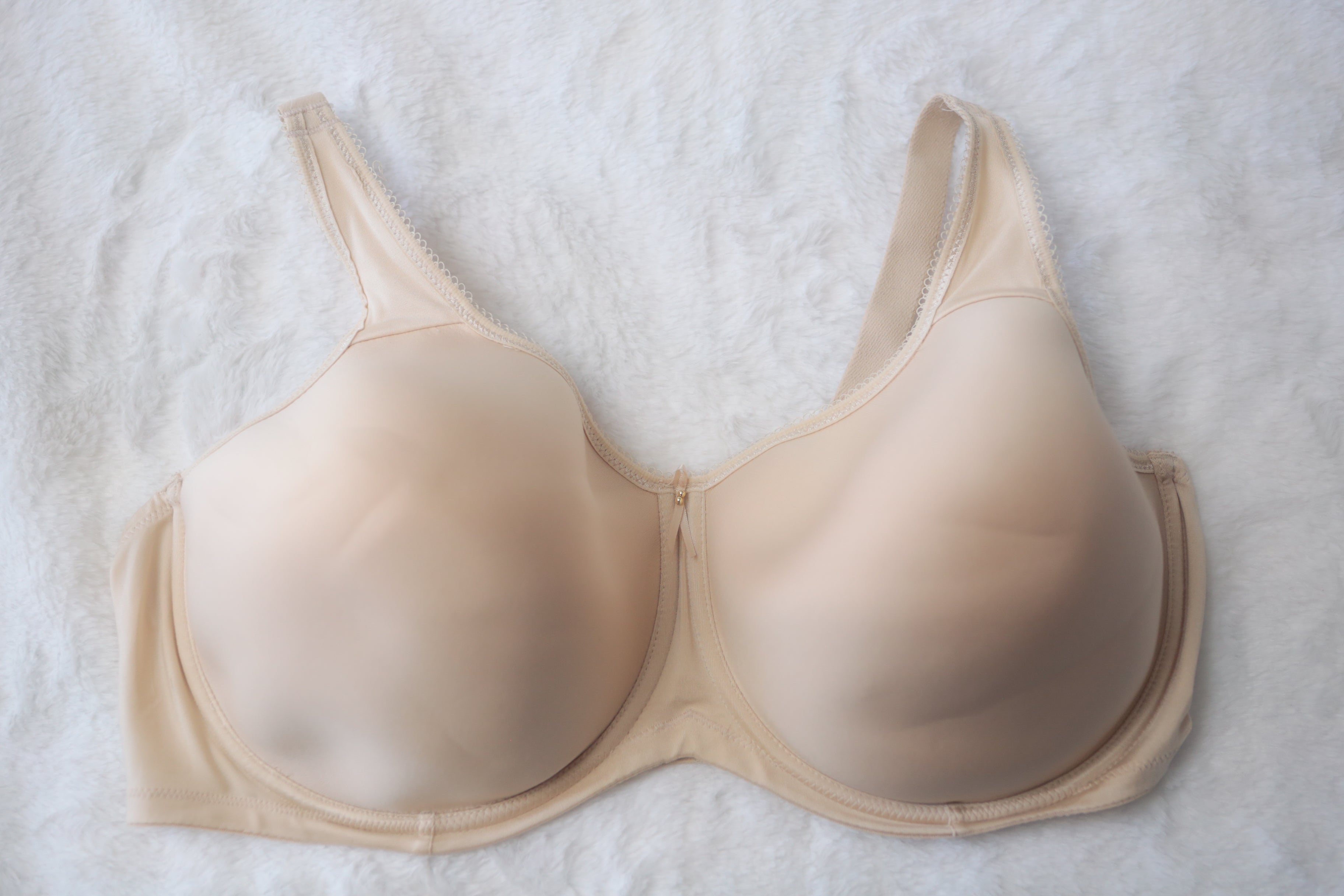 Wacoal 44DD Basic Beauty Spacer 853192 Full Coverage Underwire Bra Beige