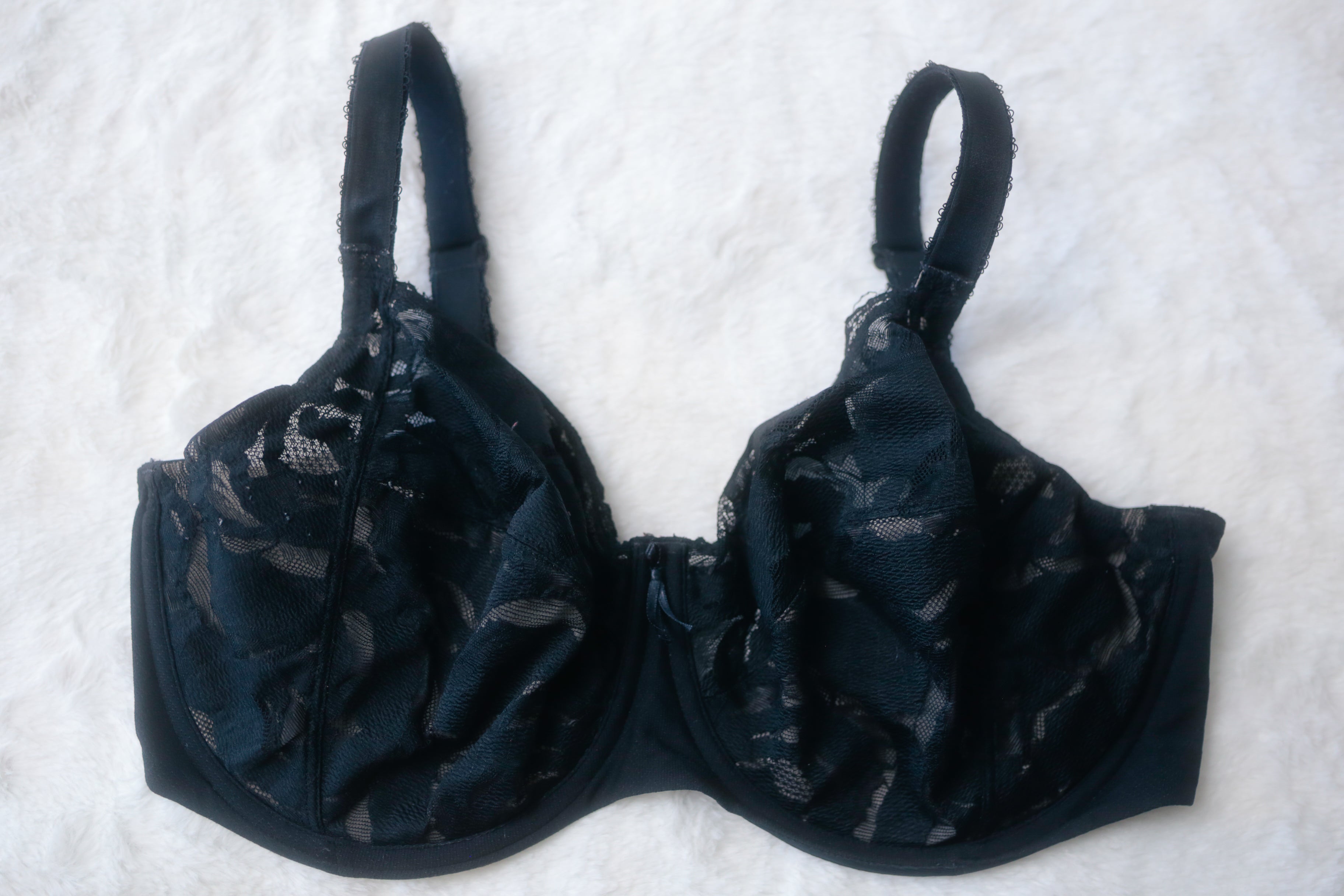 Wacoal 38G Top Tier Lace Cup 855223 Underwire Bra Black