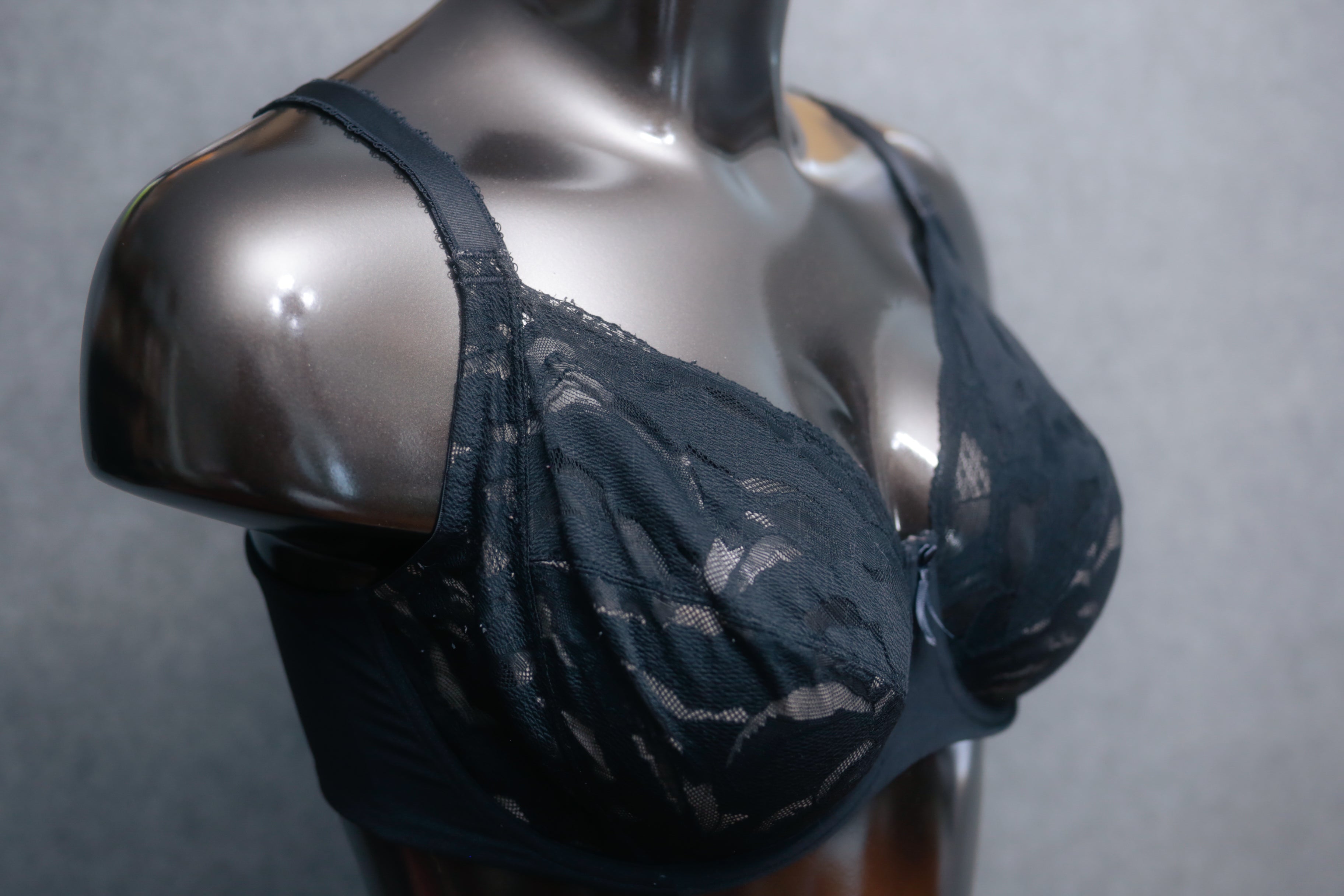 Wacoal 38G Top Tier Lace Cup 855223 Underwire Bra Black