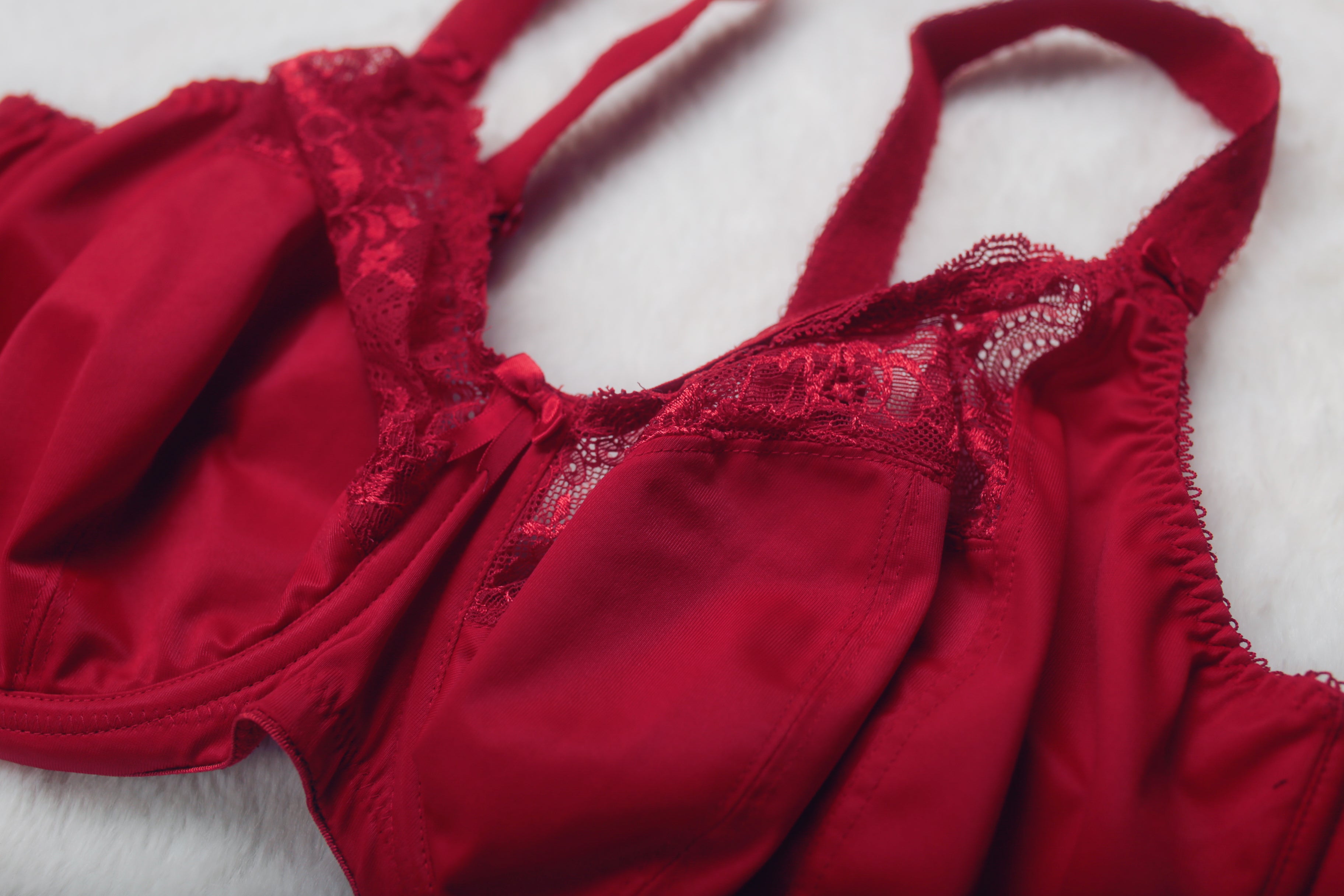 Elomi US 40H UK 40FF EL4111 Morgan Underwire Stretch Banded Unlined Bra Red