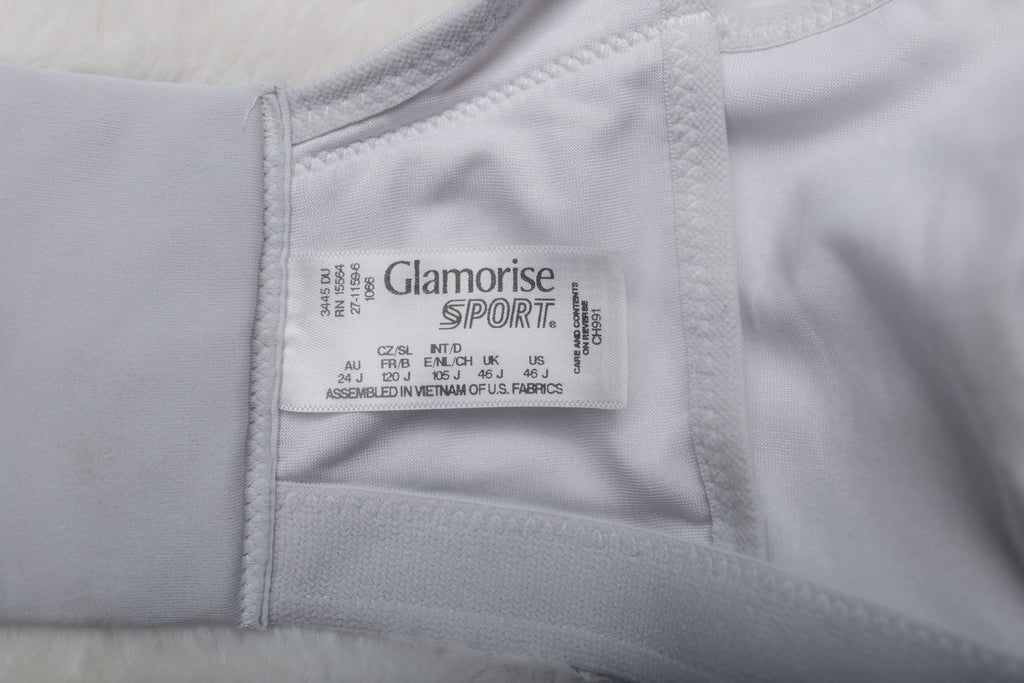 Glamorise 46J No Bounce Camisole Wireless Sports Bra White 1066