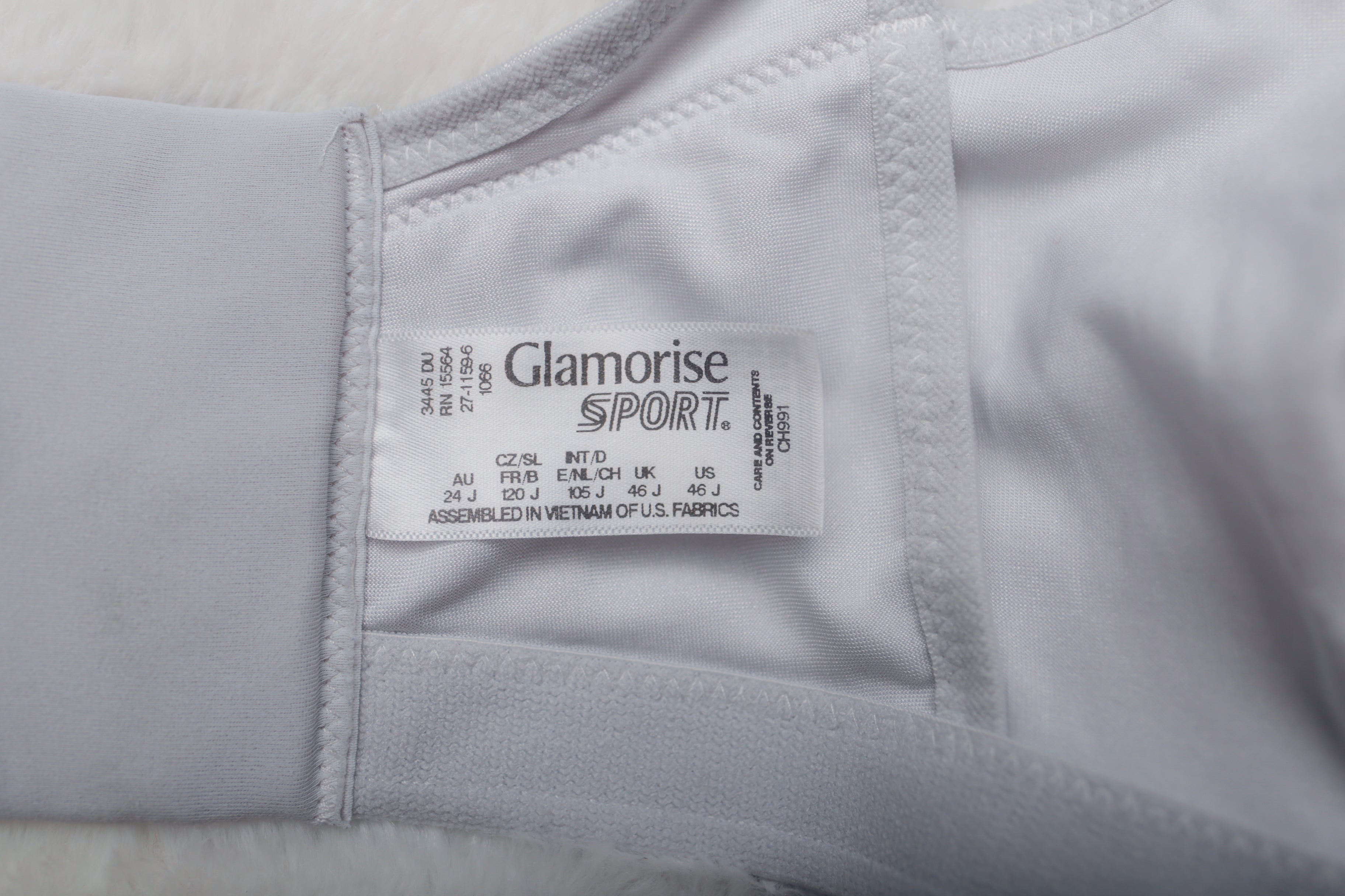 Glamorise 46J No Bounce Camisole Wireless Sports Bra White 1066