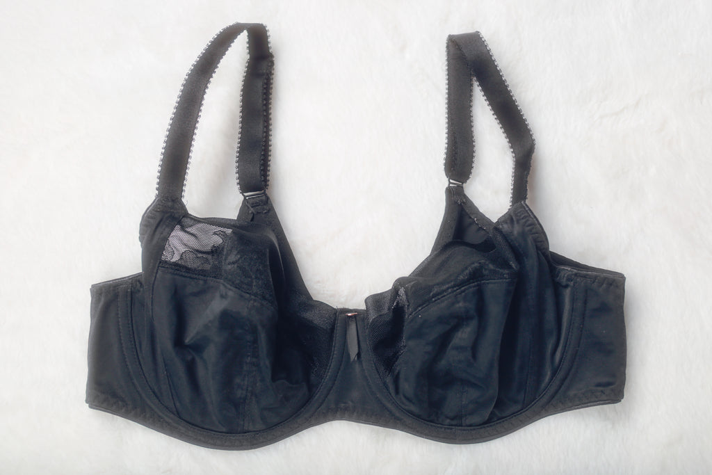 Fantasie US 34G UK 34F Fusion Full Cup Side-support FL3091 Unlined Underwire Bra Black