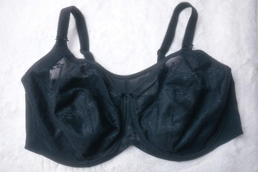 Goddess 46G 46F GD6041 Alice Full Figure Underwire Bra Black