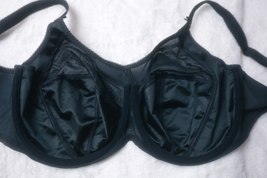 Goddess 46G 46F GD6041 Alice Full Figure Underwire Bra Black