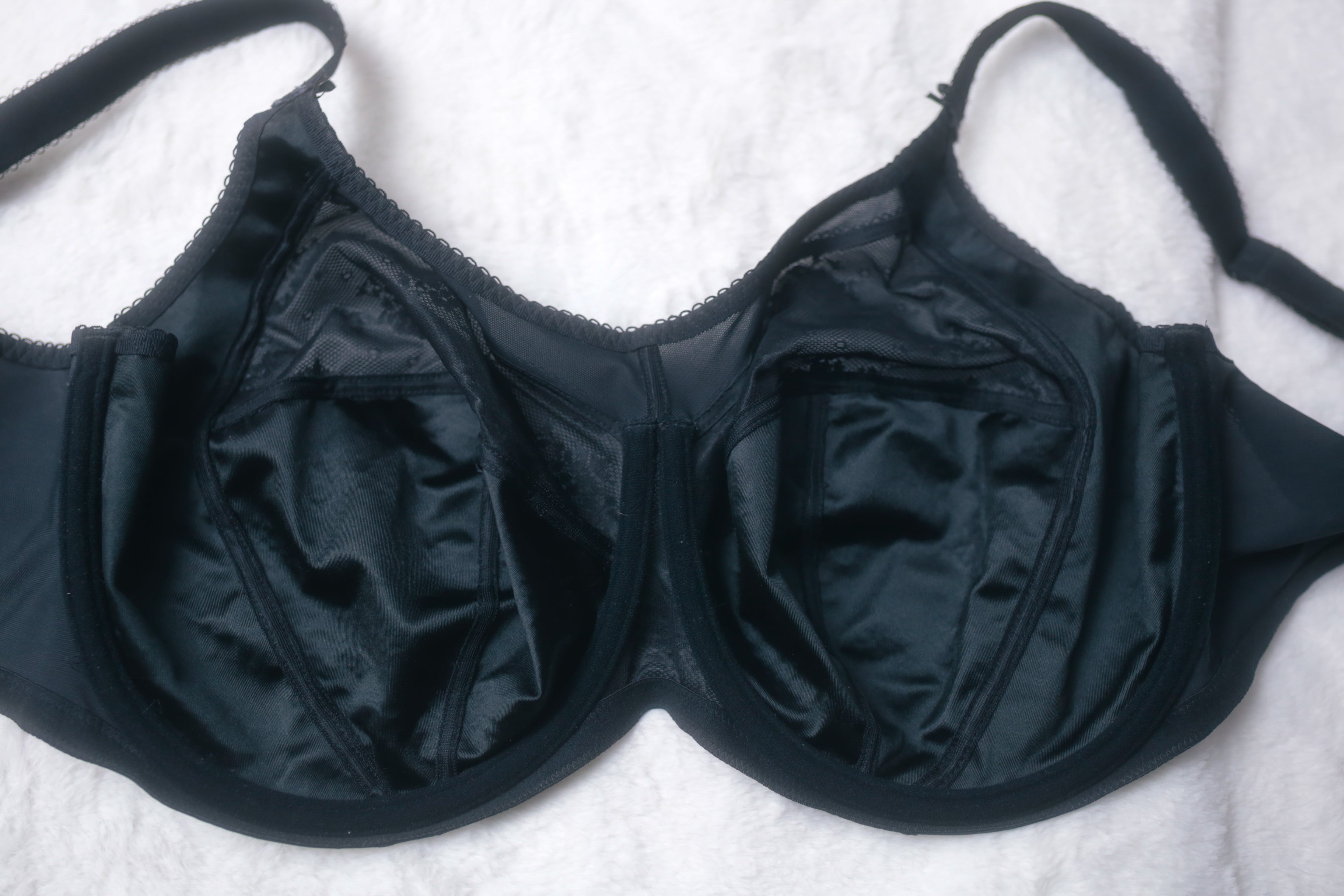Goddess 46G 46F GD6041 Alice Full Figure Underwire Bra Black