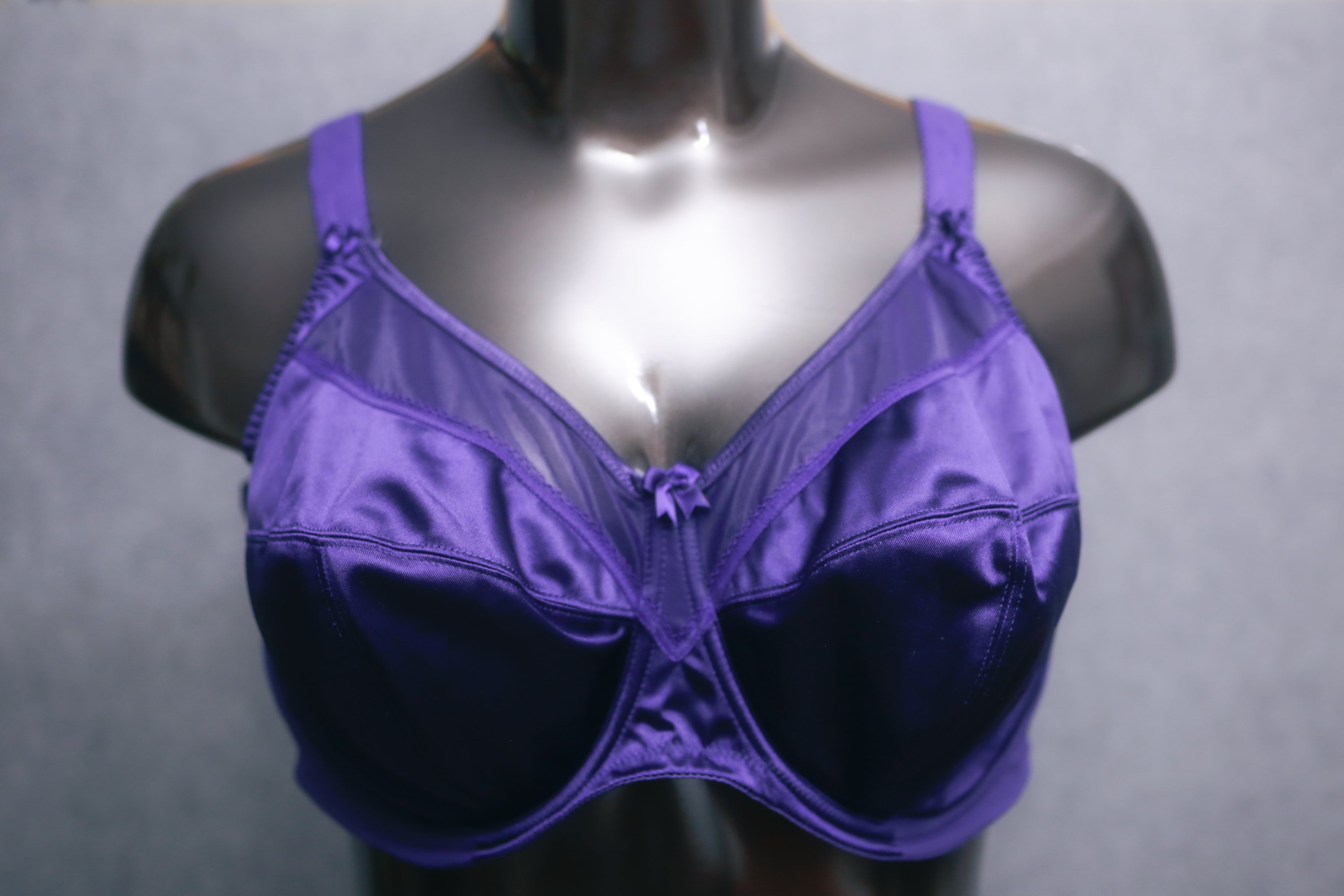 Goddess 46I 46G GD6090 Keira Banded Full Figure Underwire Bra Purple