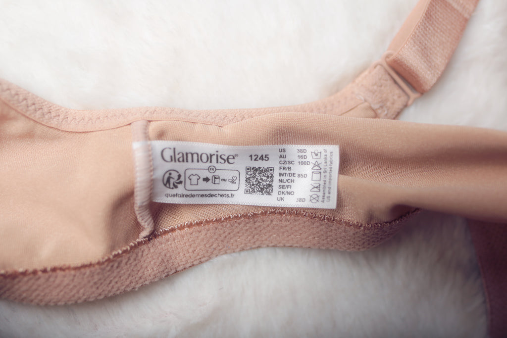 Glamorise 38D Wonderwire Front-Close Underwire Bra Beige 1245