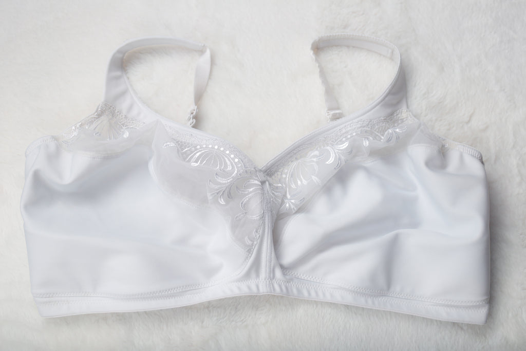 Glamorise US 48I UK 48H MagicLift Full Coverage Wireless Bra White 1016