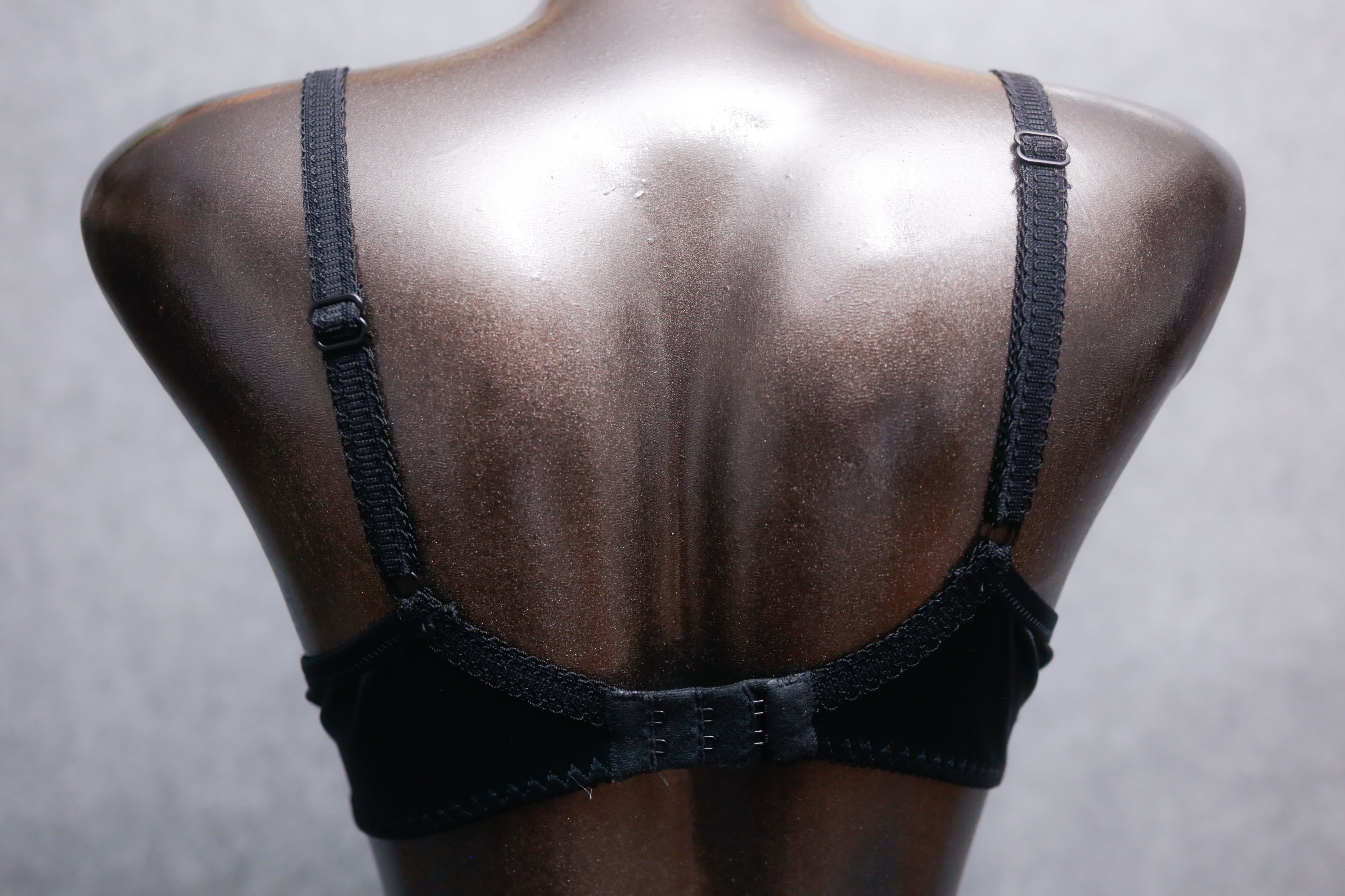 Freya 34D Deco Plunge ZA4234 Underwire T-shirt Bra Black England-made