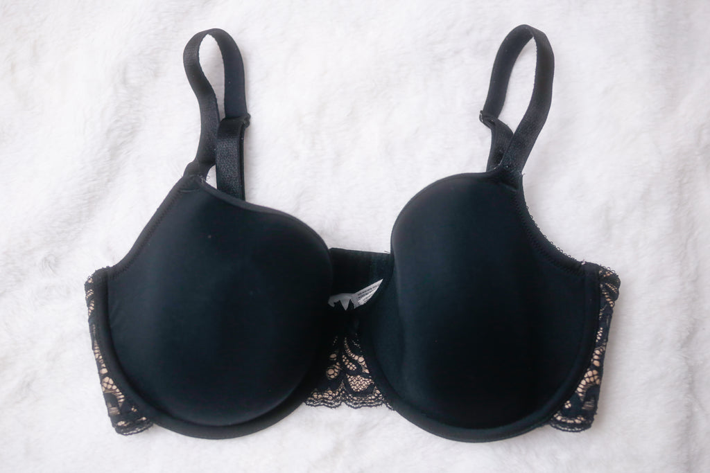 Wacoal 34DD All Dressed Up 853166 Underwire T-shirt Bra Black